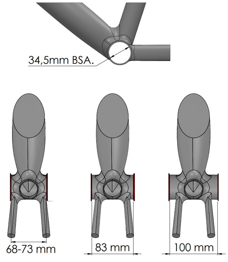 bsa axle crimped