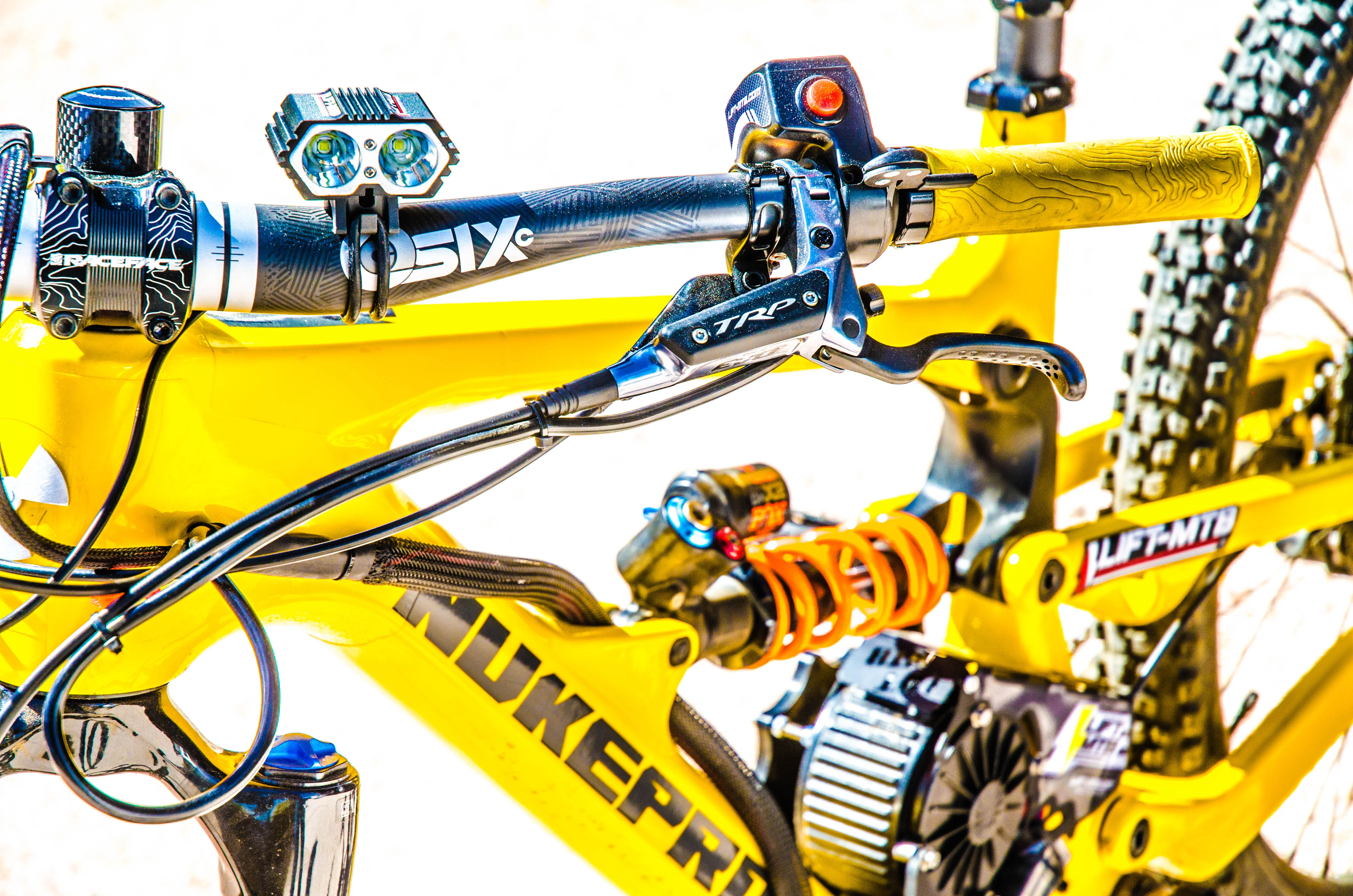 Lampe für Elektro-Mountainbikes