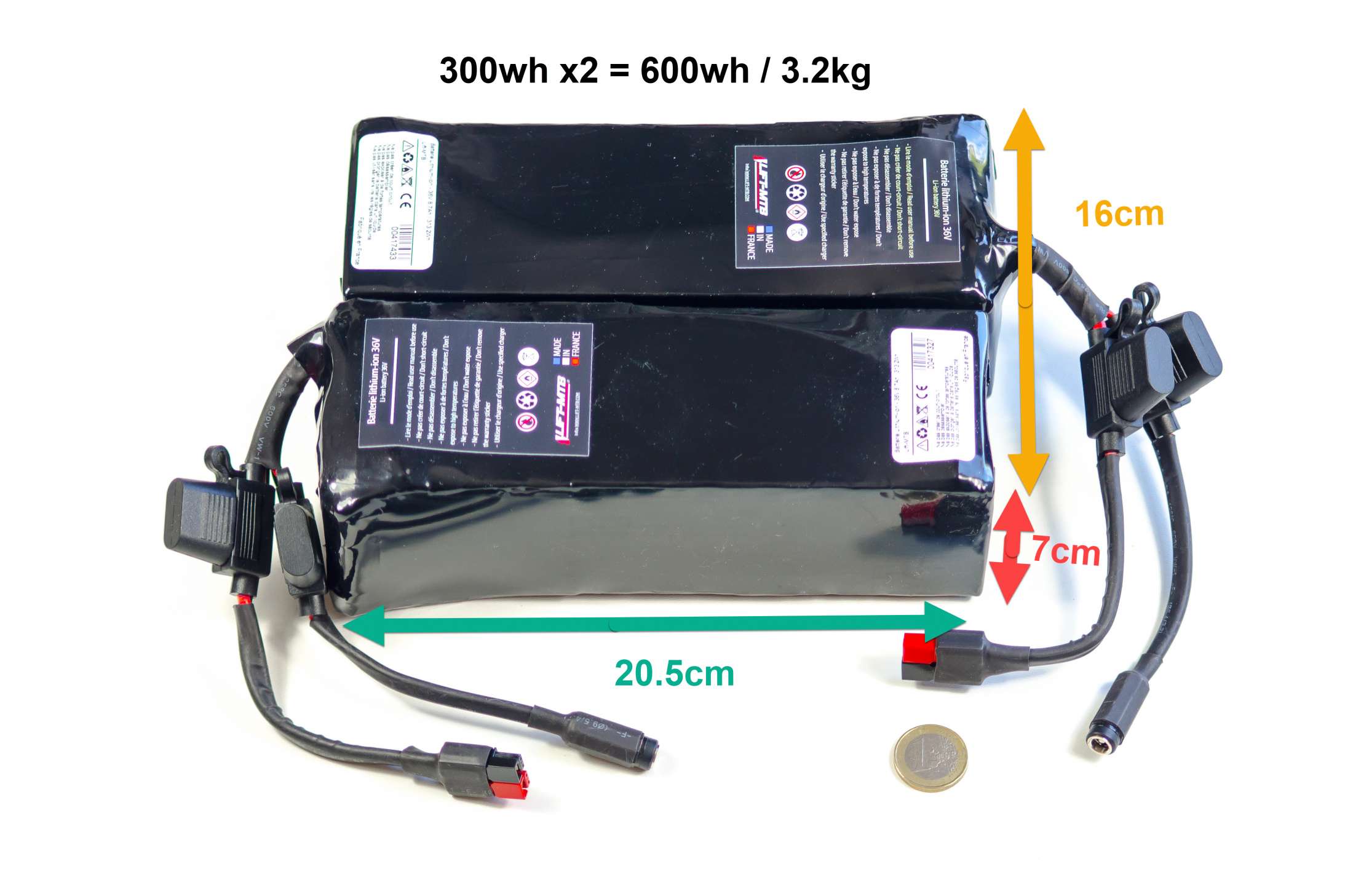 pack 2 batteries 8.7