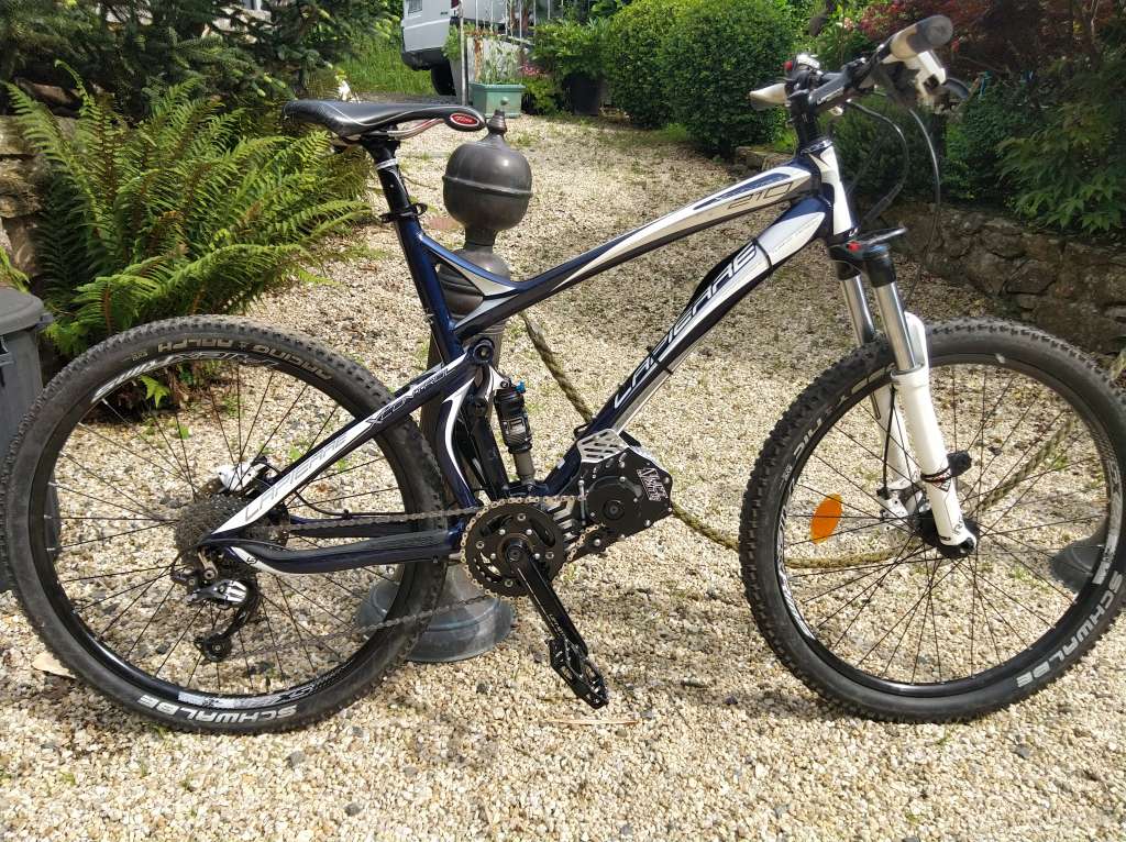 Transformation en électrique d'un VTT Lapierre