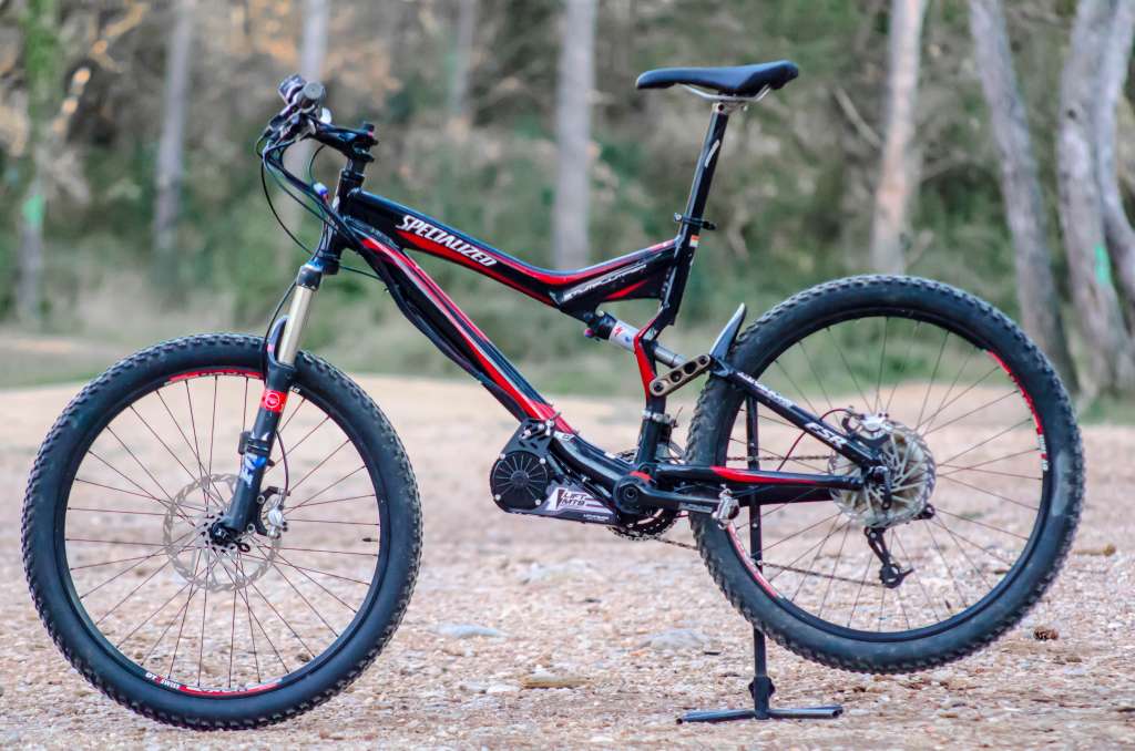 specialized stumpjumper with electric motor kit cyc