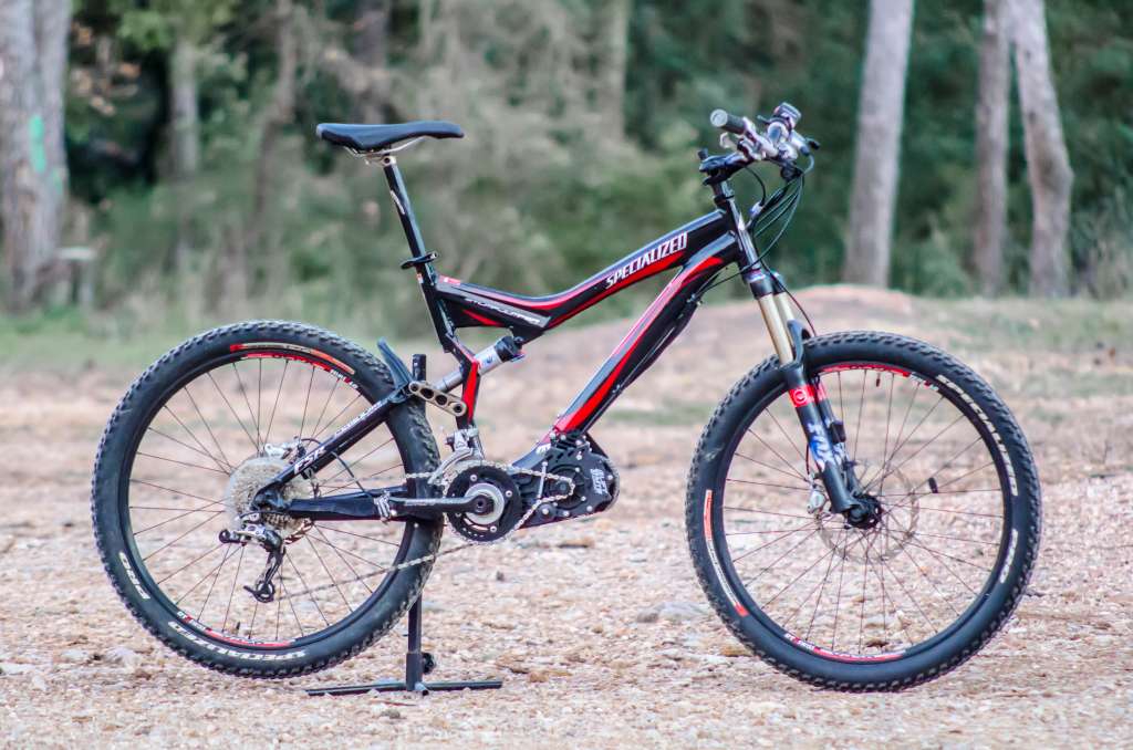 specialized stumpjumper with electric motor kit cyc