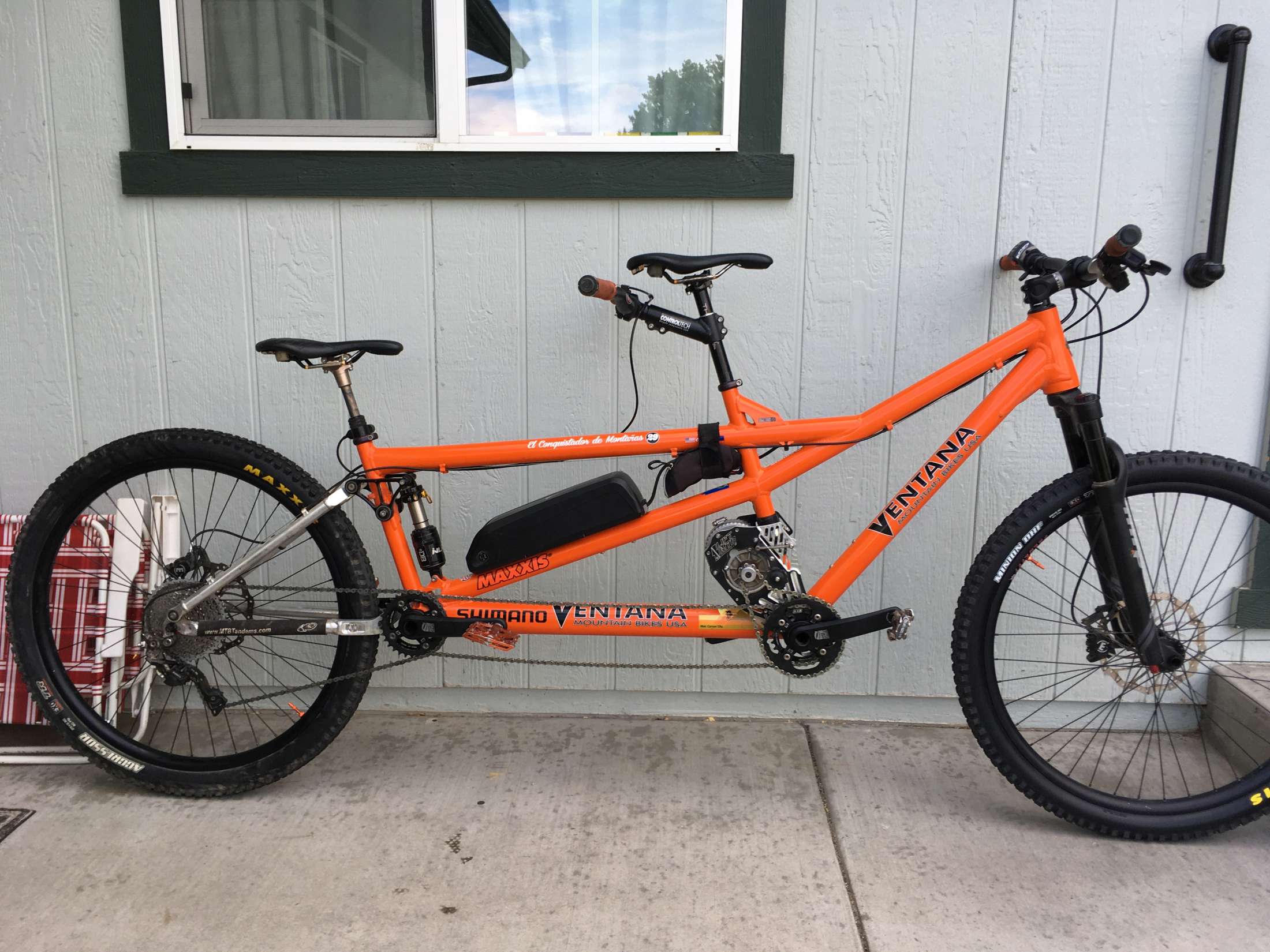 Bicicleta tándem de carreras en miniatura con cable de aluminio / Racing  Tandem -  España