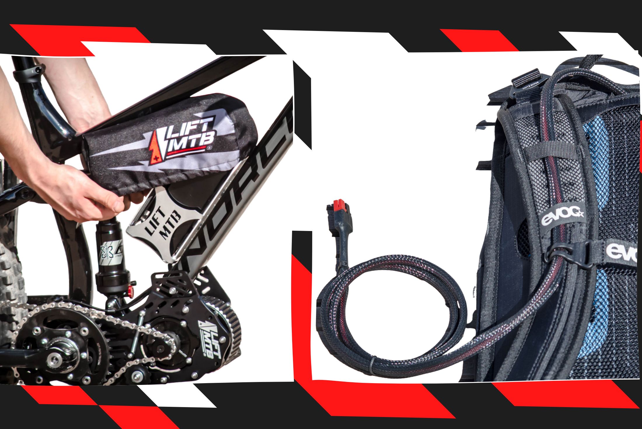 Batteria elettrica da 500 Wh per il kit di motori a pedali LIFT-MTB.